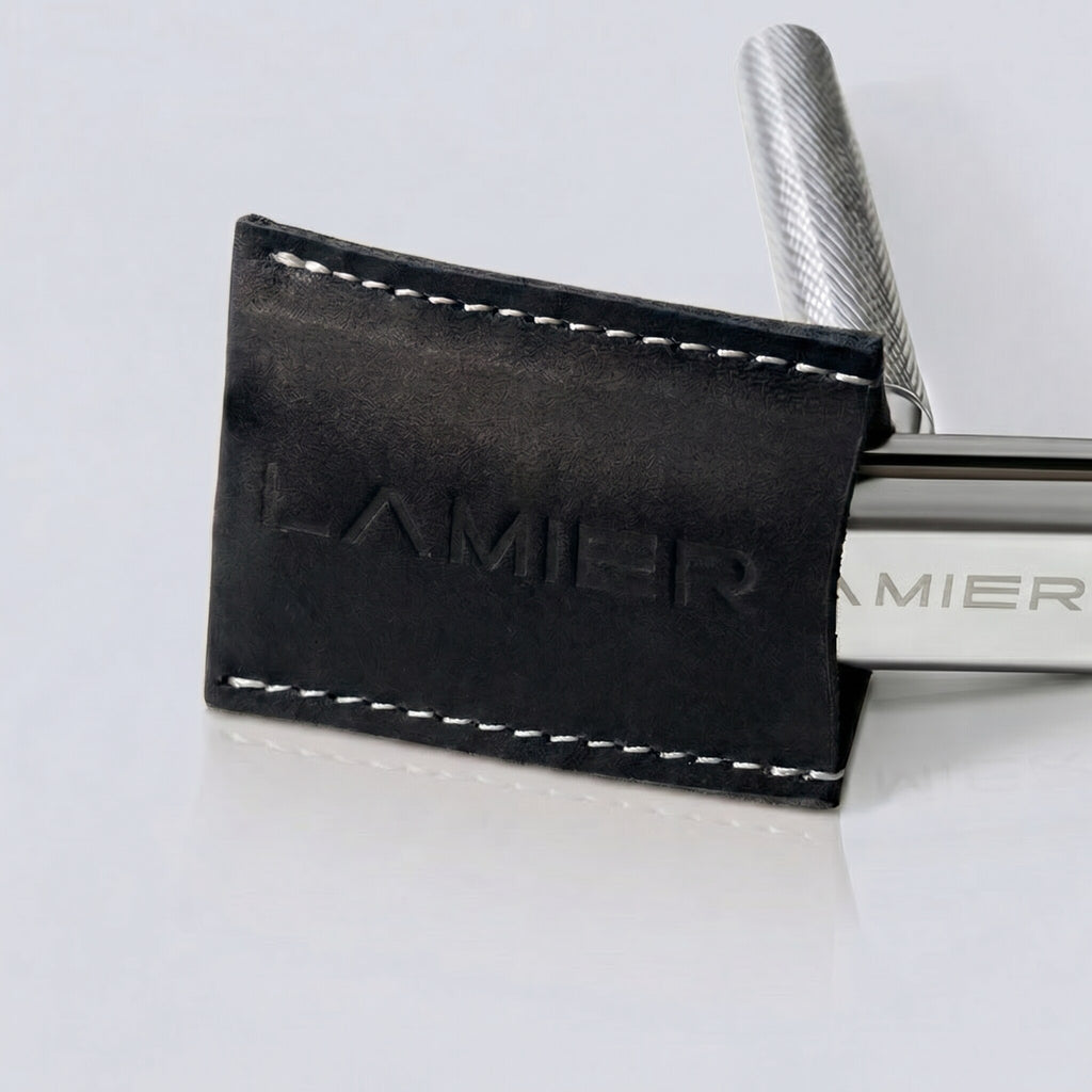 Étui de voyage noir profond — Lamier — Accessoire de rasage